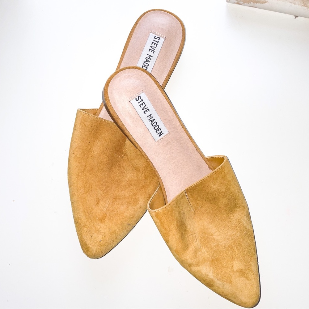 Steve Madden mustard mules